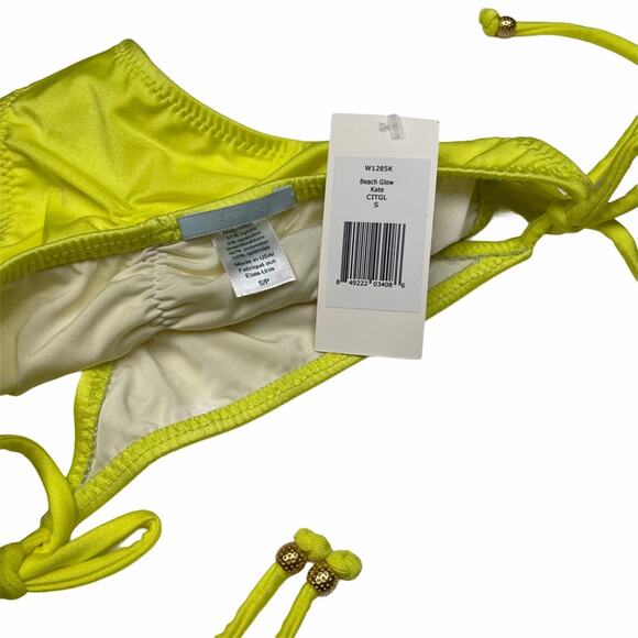 Eberjey Beach Glow Kate Bikini Bottom Yellow Small - Picture 6 of 9